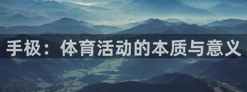 鲸鱼体育：手极：体育活动的本质与意义